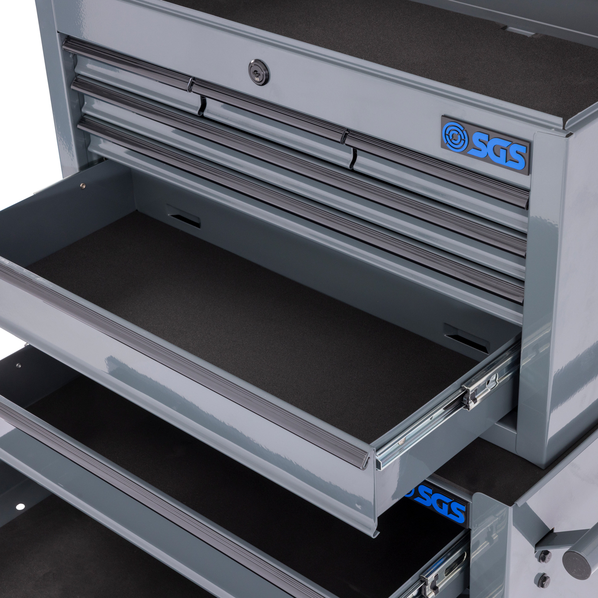 SGS Mechanics 8 Drawer Tool Box Chest & Roller Cabinet | Grey